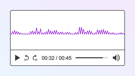 Audio visualization with audio parameter